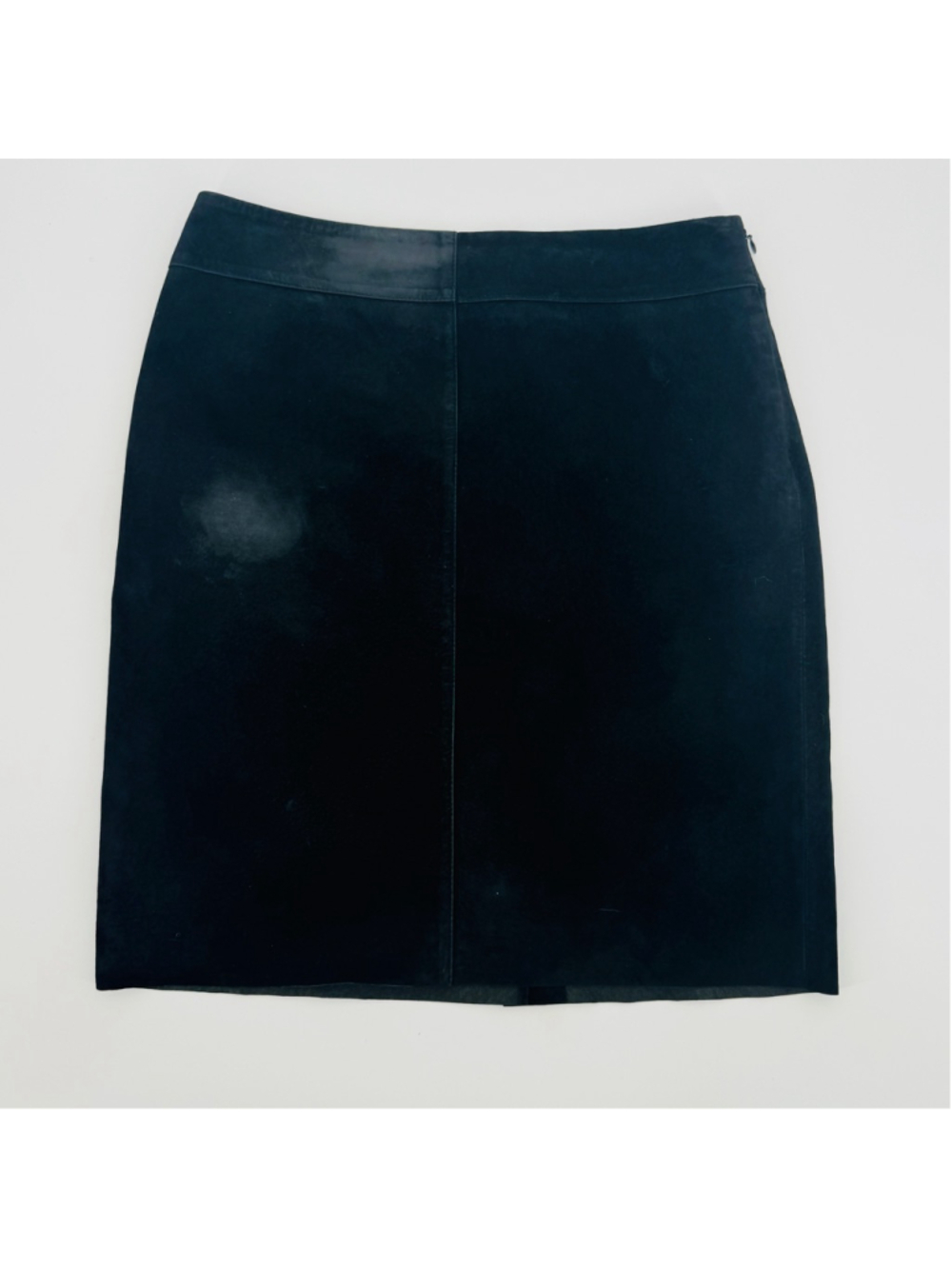 Vintage Express Black Leather Pencil Skirt Size 7/8